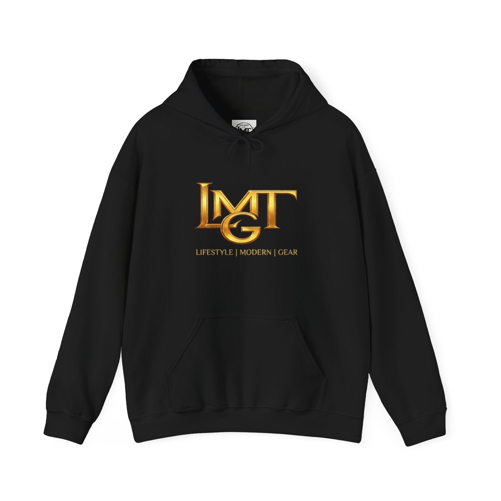 LMT Gold Logo Hoodie — "Balance Your Life" Graphic Pullover