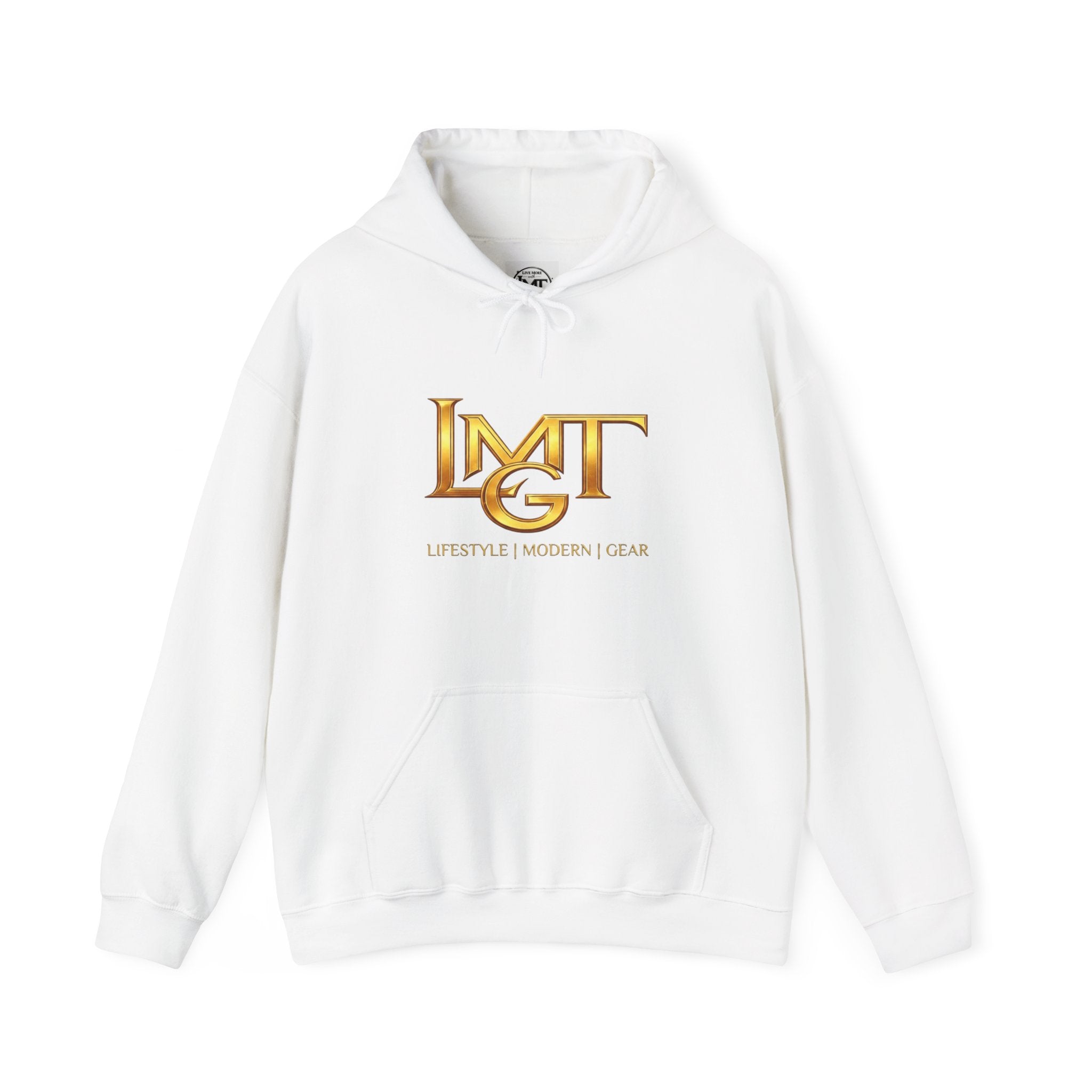 LMT Gold Logo Hoodie — "Balance Your Life" Graphic Pullover