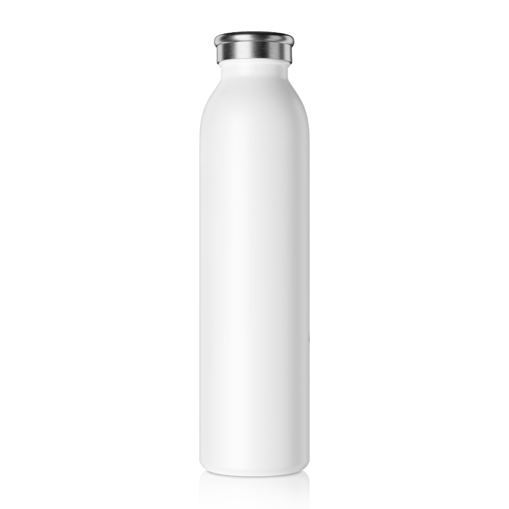 Slim Water Bottle — "LMGT Live More" Gold Logo Stainless Bottle (Est. 2026)