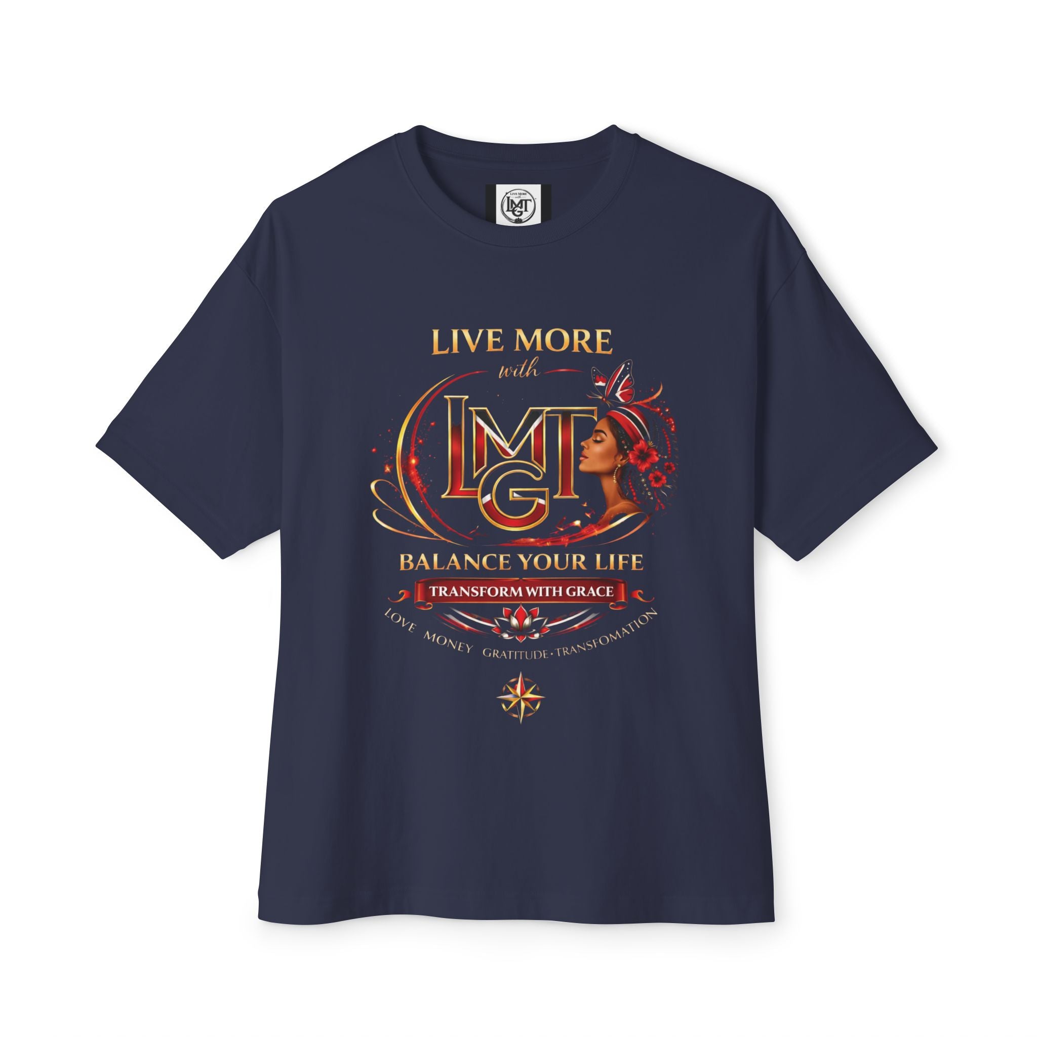Live More LMGT Transformation Trini T-Shirt | Plain T-Shirt, Oversized Fit