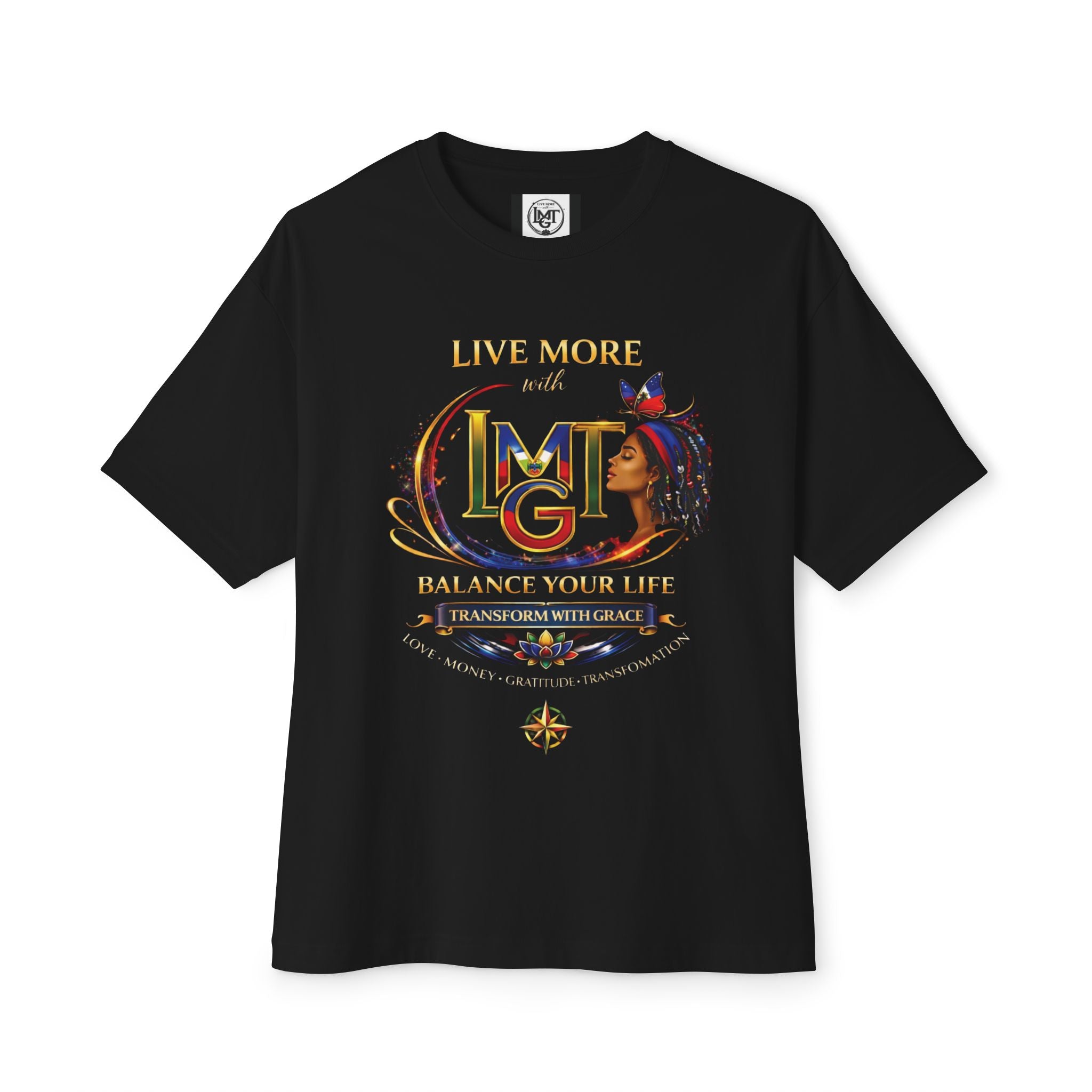 Live More LMGT Transformation Haiti T-Shirt | Plain T-Shirt, Oversized Fit