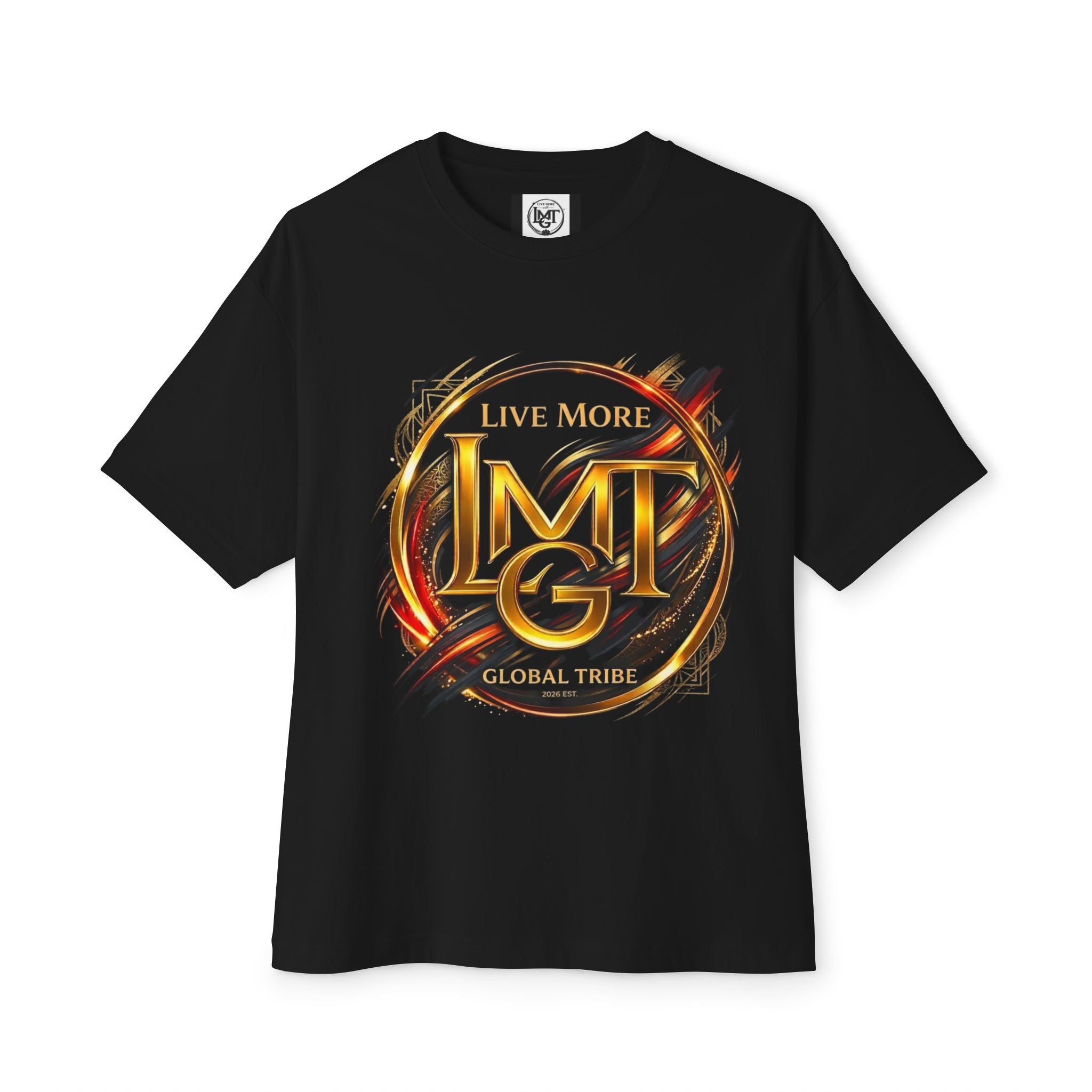Live More Global Tribe | Plain T-Shirt, Oversized Fit