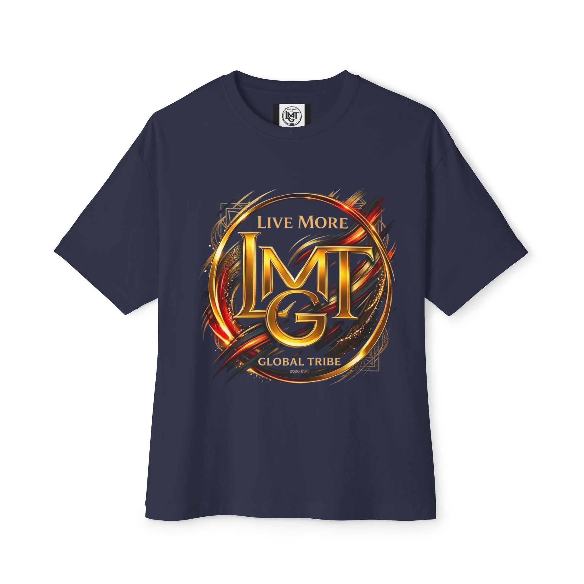 Live More Global Tribe | Plain T-Shirt, Oversized Fit