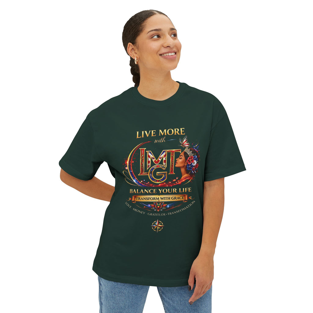 Live More LMGT Transformation UK T-Shirt  | Plain T-Shirt, Oversized Fit
