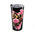 20oz Floral LMGT Tumbler — Elegant Monogram Drinkware