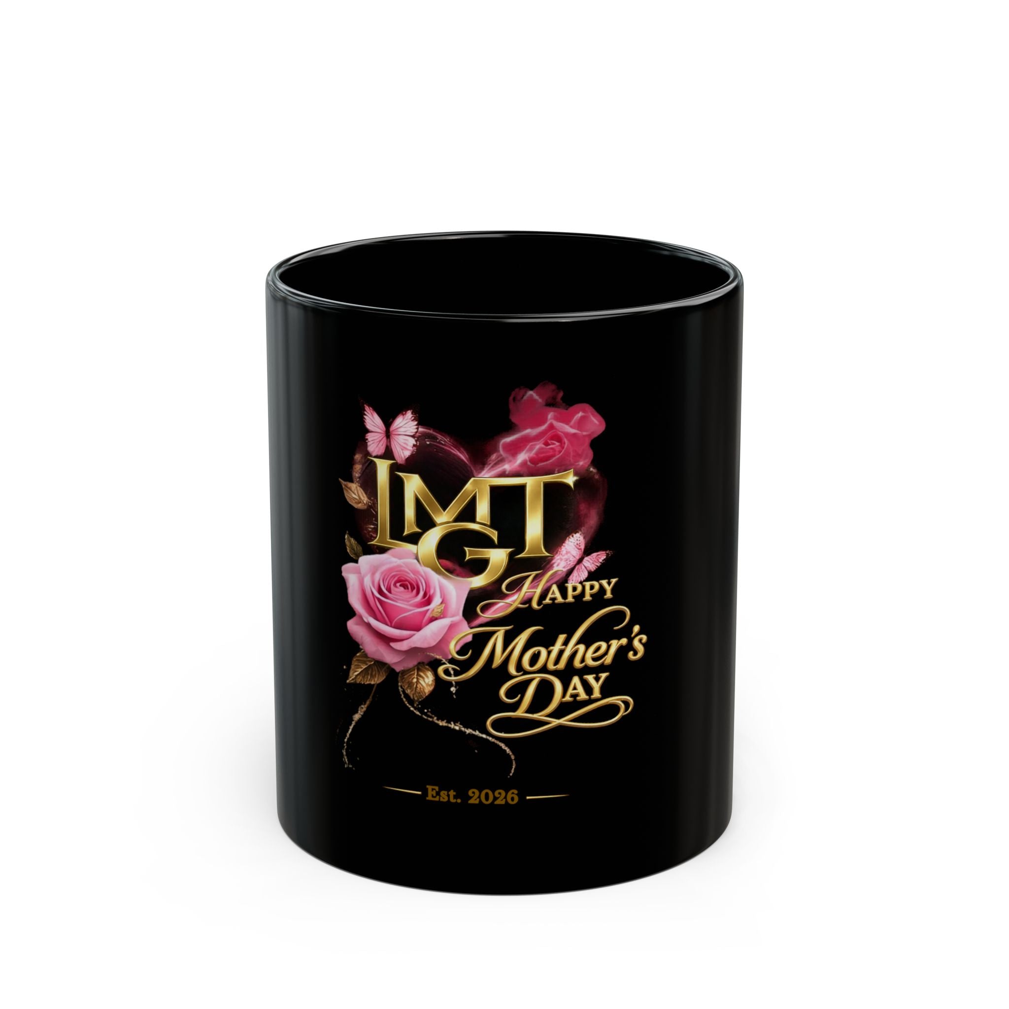Happy Mother’s Day Love More  Floral Mug — Personalized Mom Coffee Cup (Est. 2020)