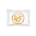 Live More with LMTG Gold / White Logo Pillow Sham