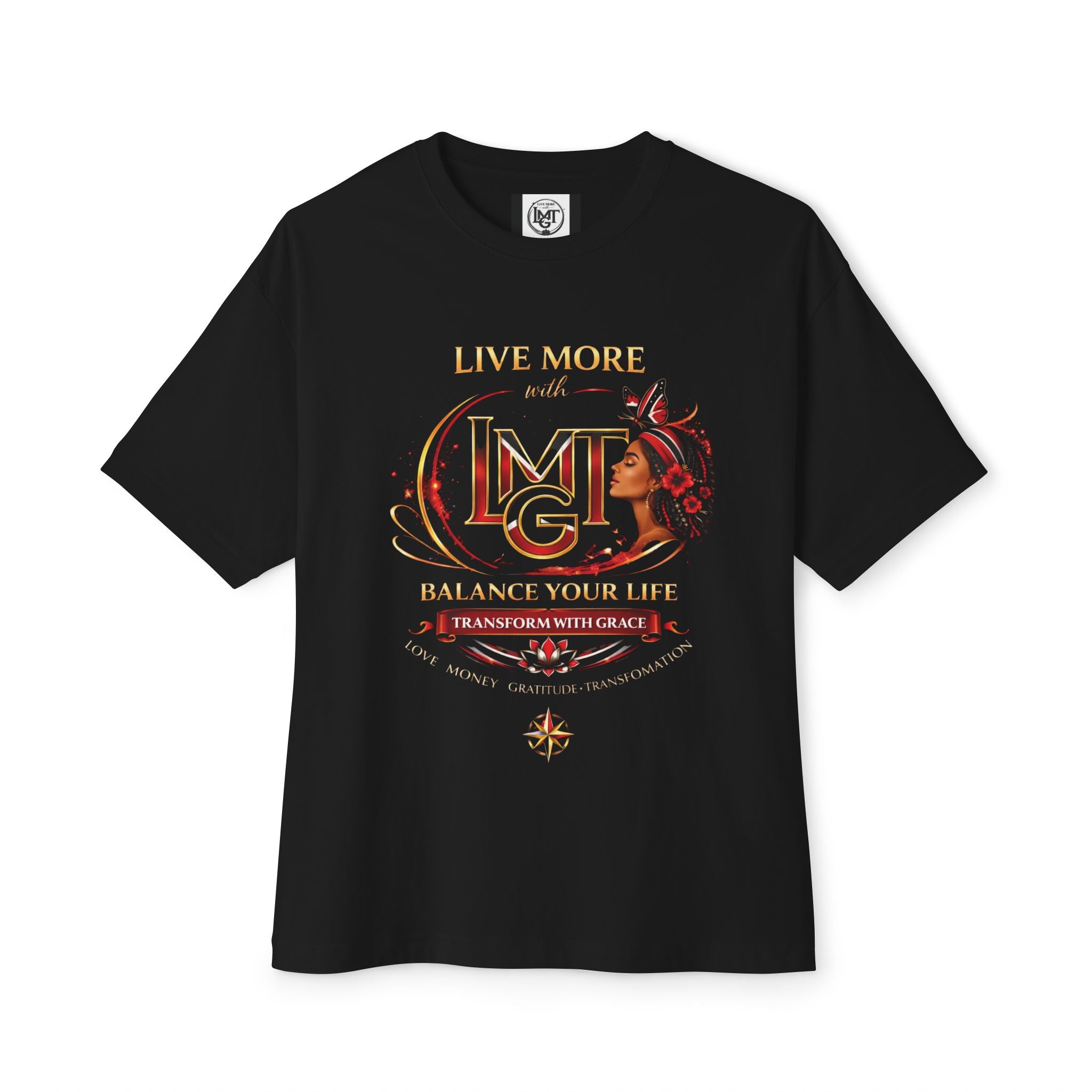 Live More LMGT Transformation Trini T-Shirt | Plain T-Shirt, Oversized Fit