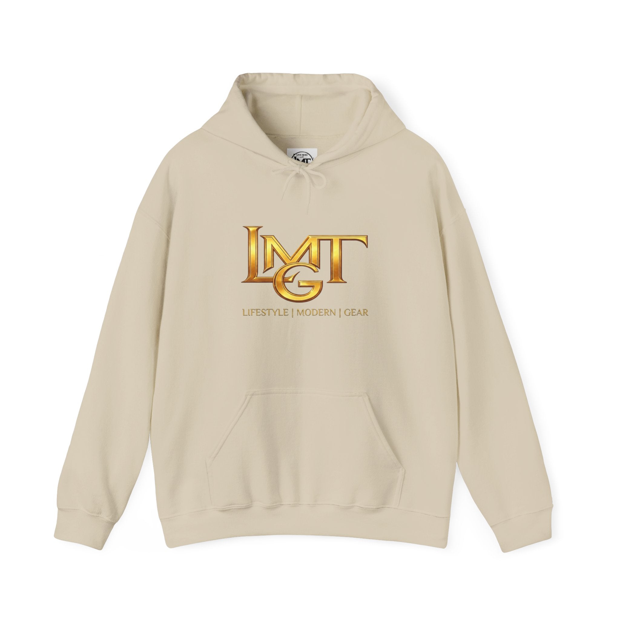 LMT Gold Logo Hoodie — "Balance Your Life" Graphic Pullover