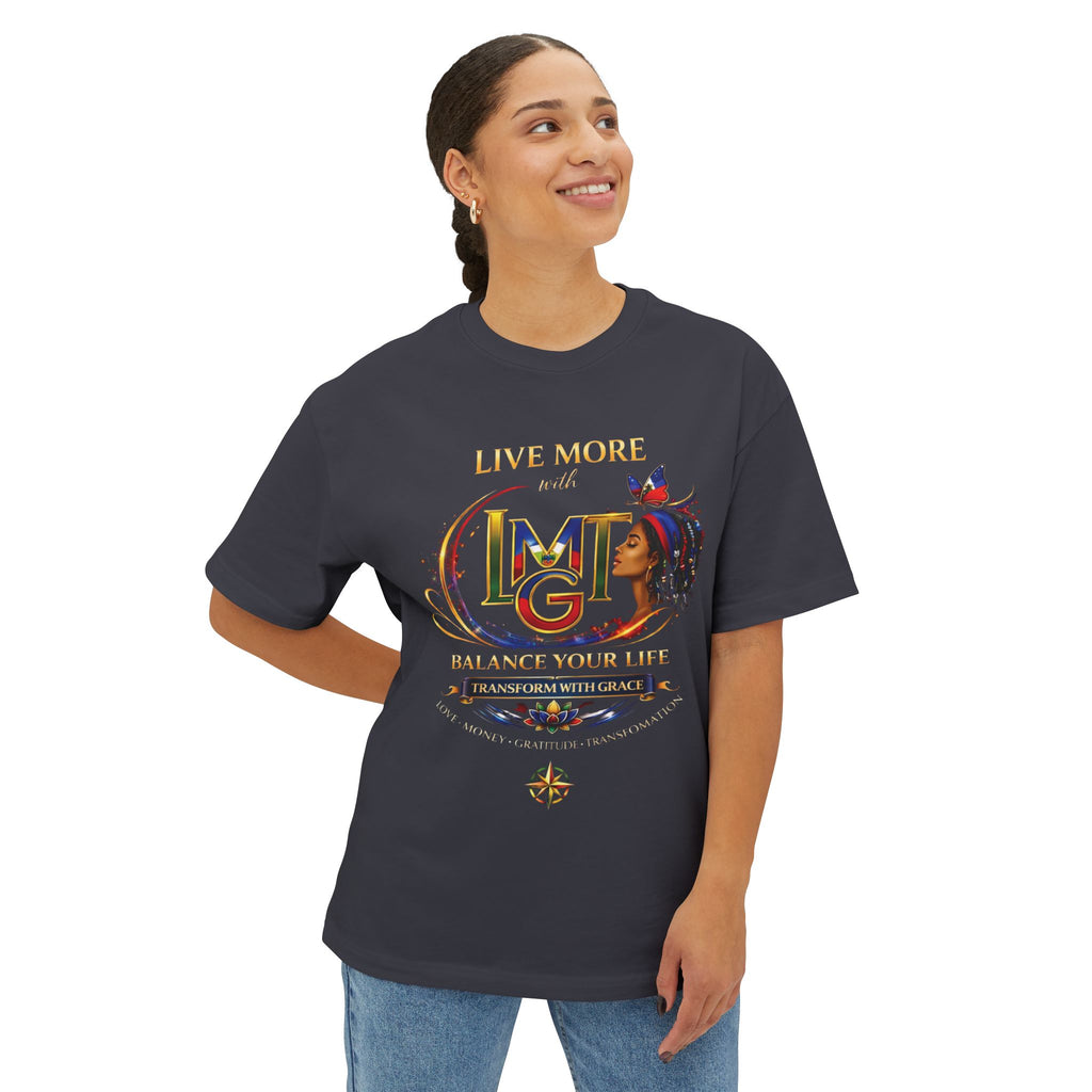 Live More LMGT Transformation Haiti T-Shirt | Plain T-Shirt, Oversized Fit