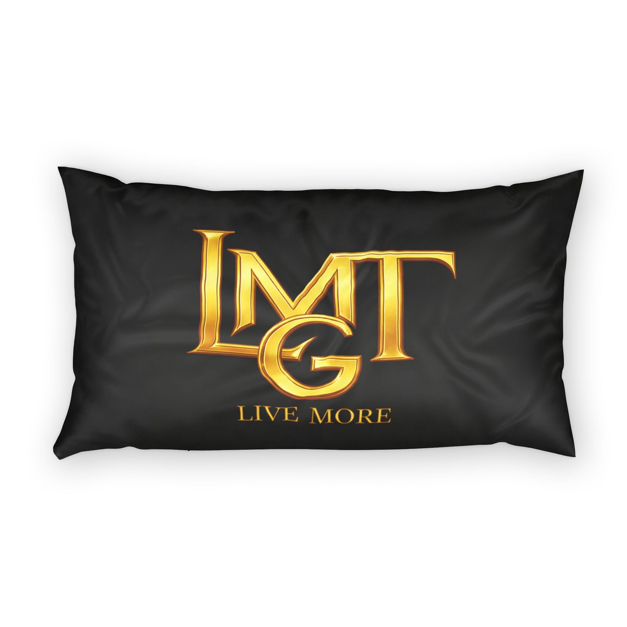 Live More with LMTG Gold Logo Pillow Sham