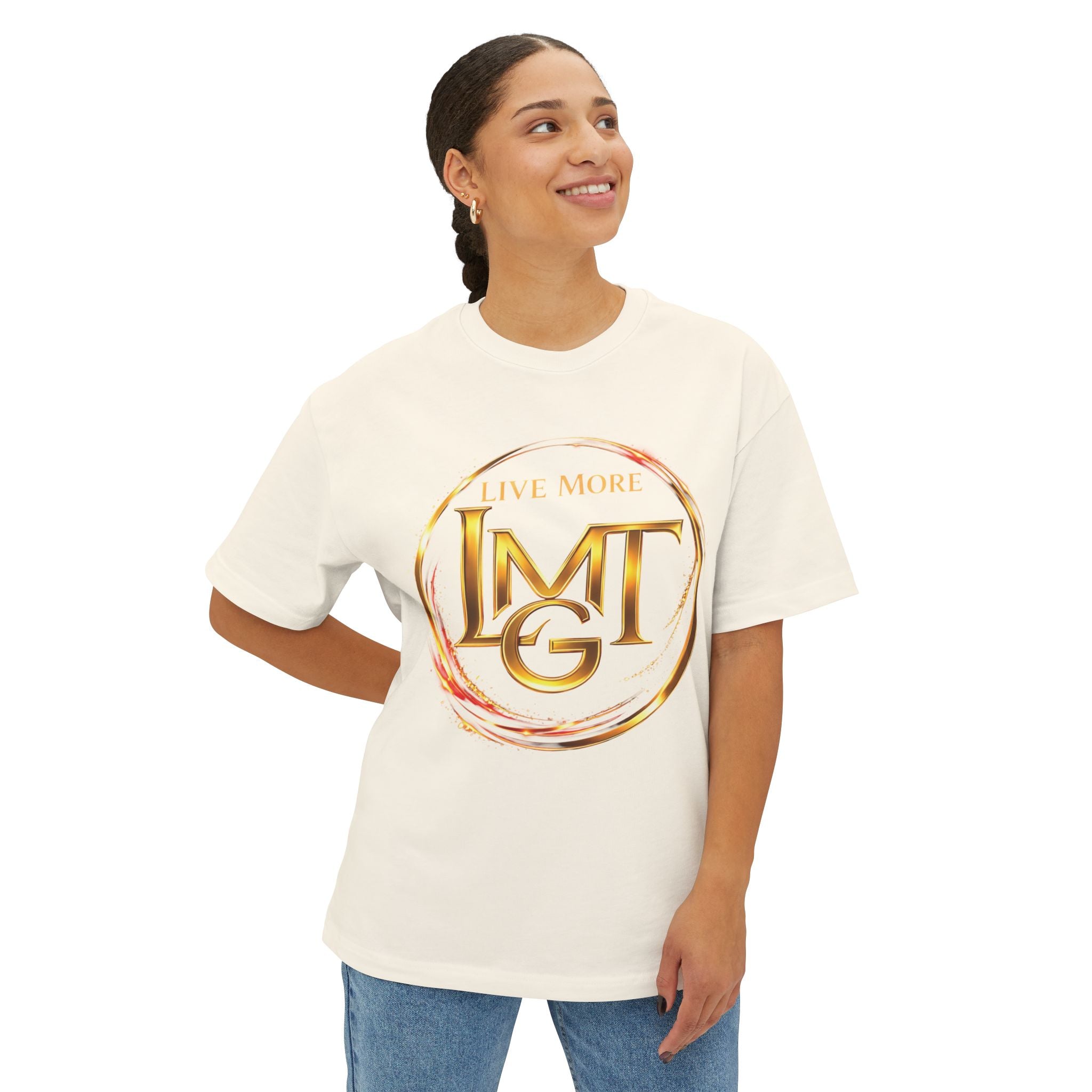 Live More Intentionally | Plain T-Shirt, Oversized Fit