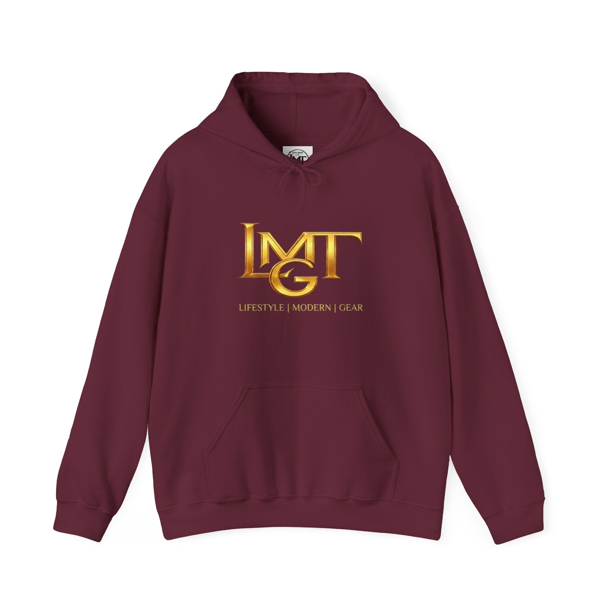 LMT Gold Logo Hoodie — "Balance Your Life" Graphic Pullover