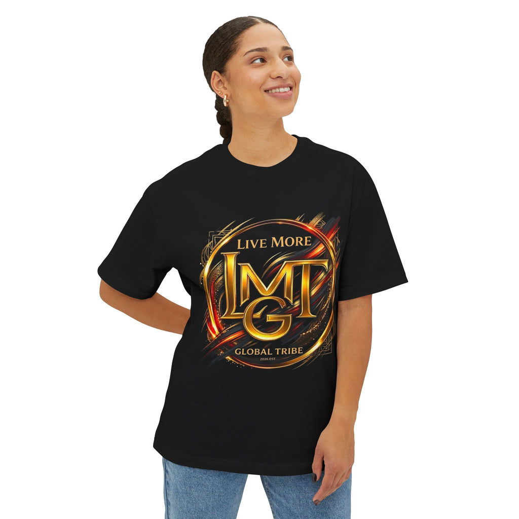Live More Global Tribe | Plain T-Shirt, Oversized Fit