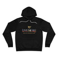 Live More Hoodie — 'Haitian Global Tribe' Motivational Pullover with Tropical Crest
