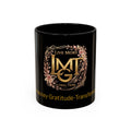 LMGT Global Tribe Accent Coffee Mug — 'Money·Gratitude·Transformation' Inspirational Black 11/15oz