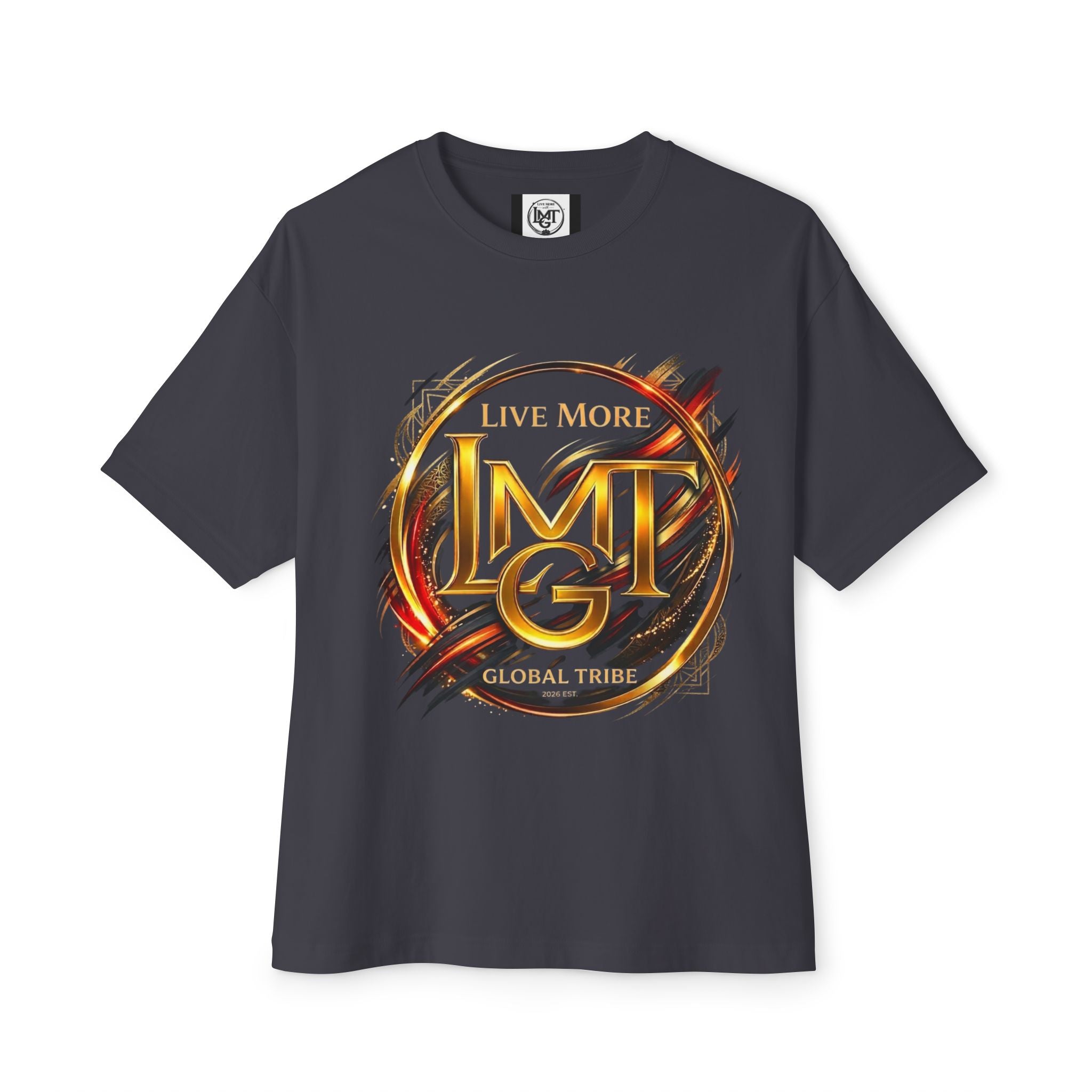 Live More Global Tribe | Plain T-Shirt, Oversized Fit