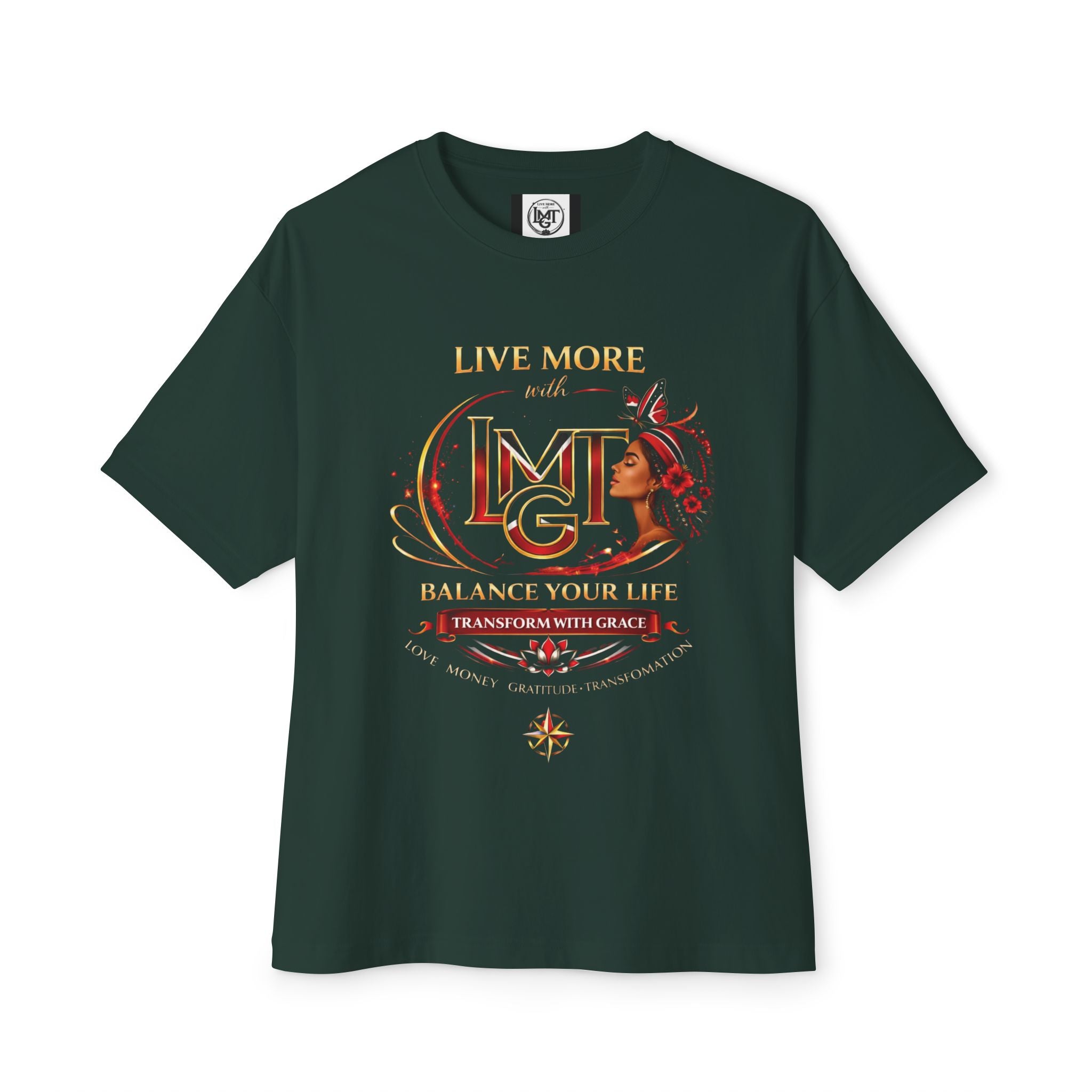 Live More LMGT Transformation Trini T-Shirt | Plain T-Shirt, Oversized Fit