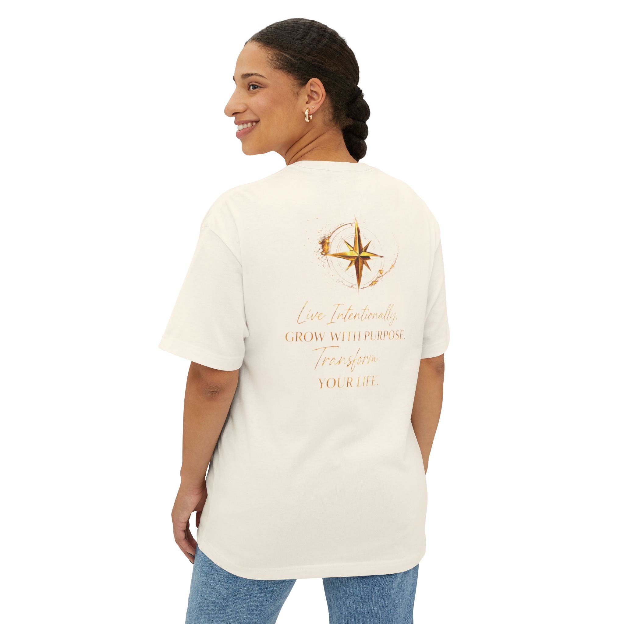 Live More Intentionally | Plain T-Shirt, Oversized Fit