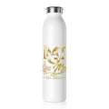 Slim Water Bottle — "LMGT Live More" Gold Logo Stainless Bottle (Est. 2026)