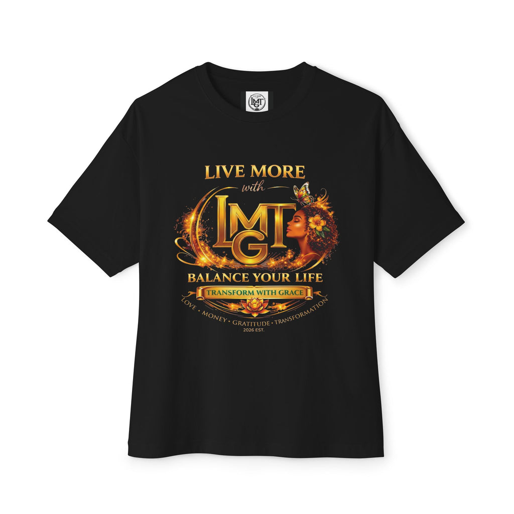 Live More LMGT Transformation with Grace T-Shirt | Plain T-Shirt, Oversized Fit