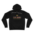 Live More Hoodie — 'British Global Tribe' Motivational Pullover with Tropical Crest