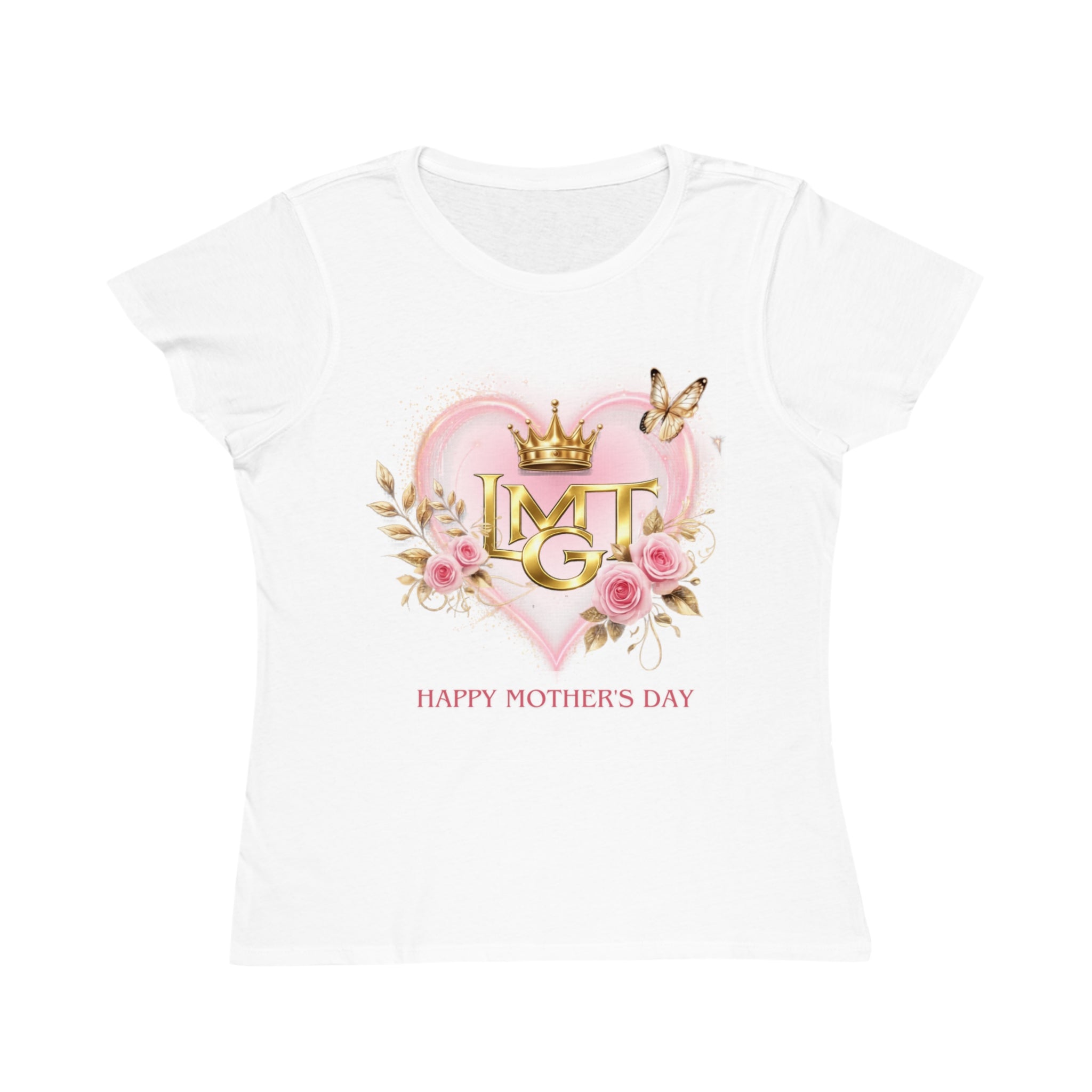 Happy Mother’s Day Love More  Heart Mom T-Shirt — Floral Crowned Love Tee