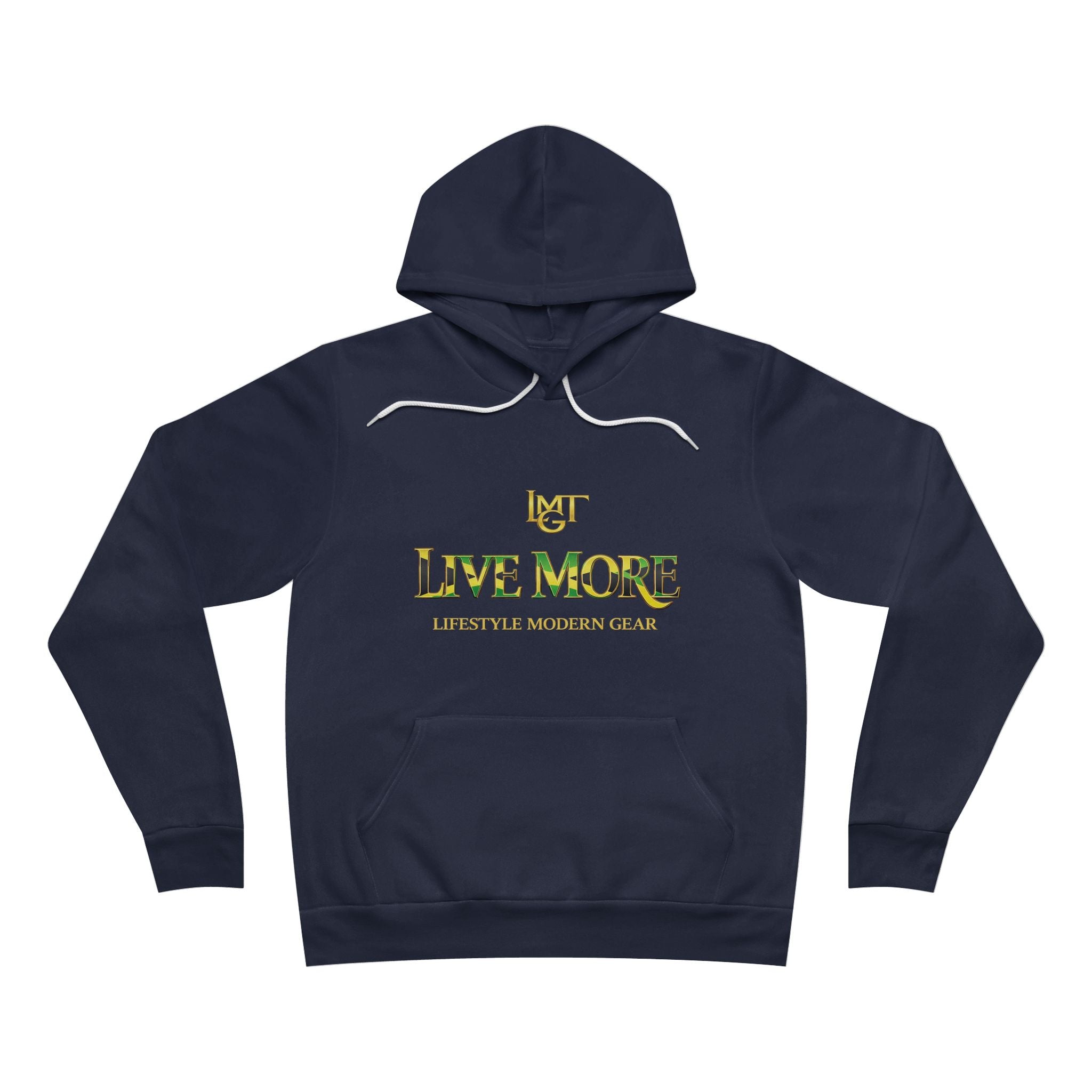 Live More Hoodie — 'Jamaica Global Tribe' Motivational Pullover with Tropical Crest