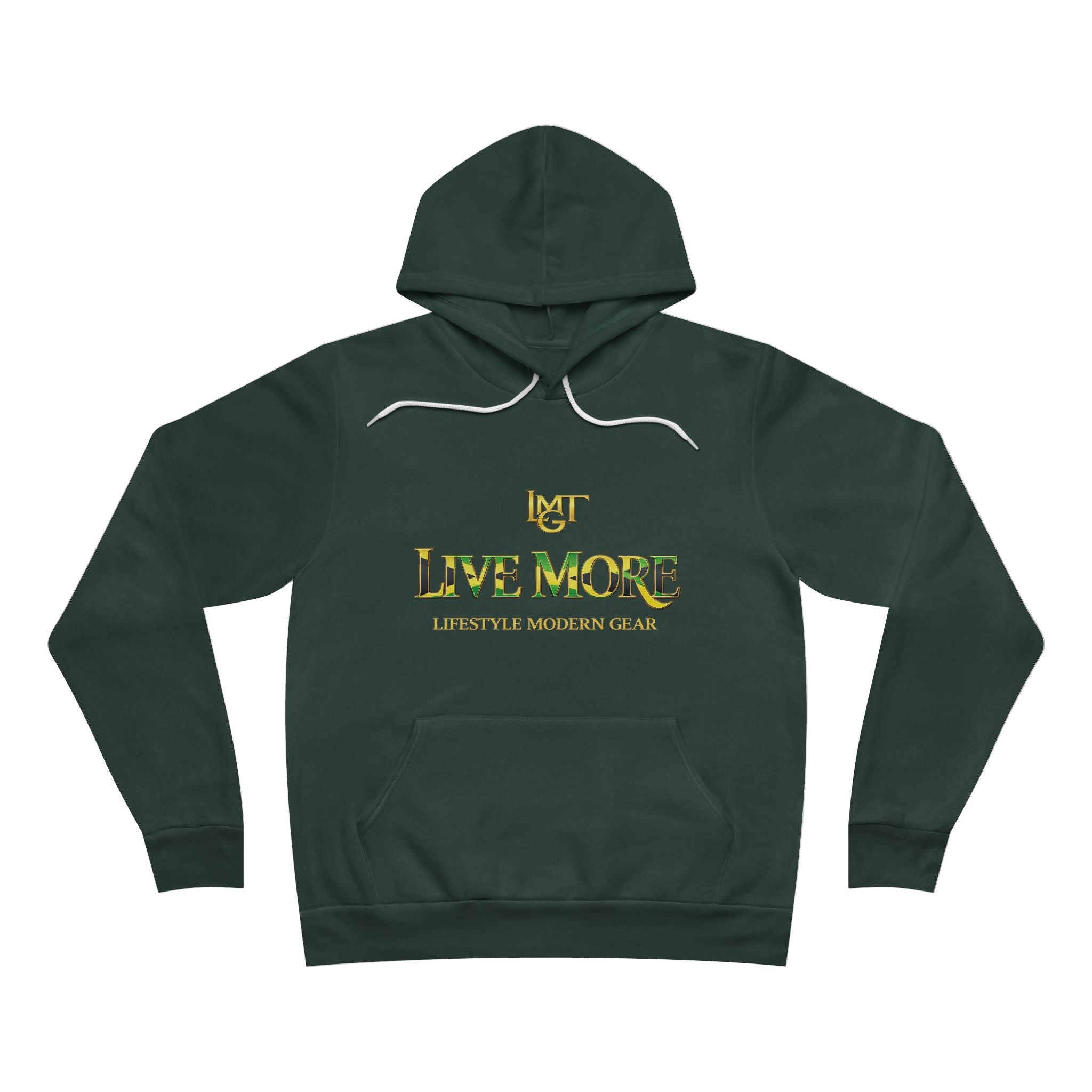 Live More Hoodie — 'Jamaica Global Tribe' Motivational Pullover with Tropical Crest