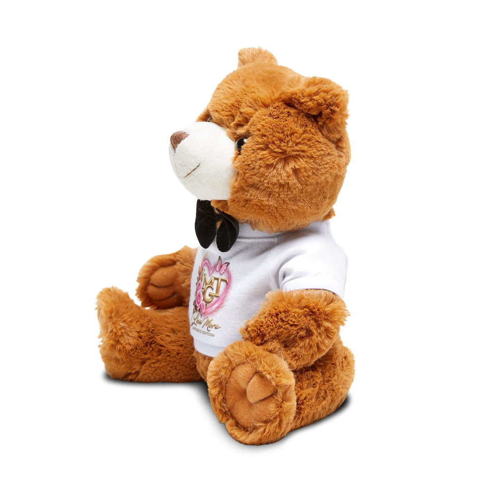 Happy Mother’s Day Love More  Teddy Bear with Floral T-Shirt and Bow Tie